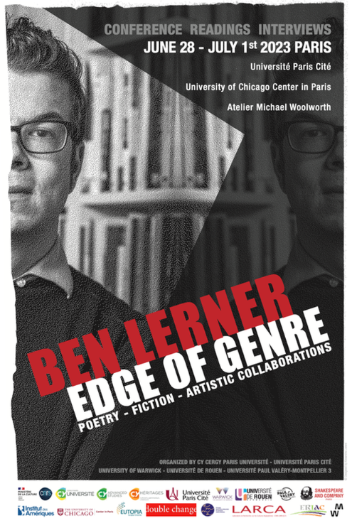 Affiche Ben Lerner Edge of Genre