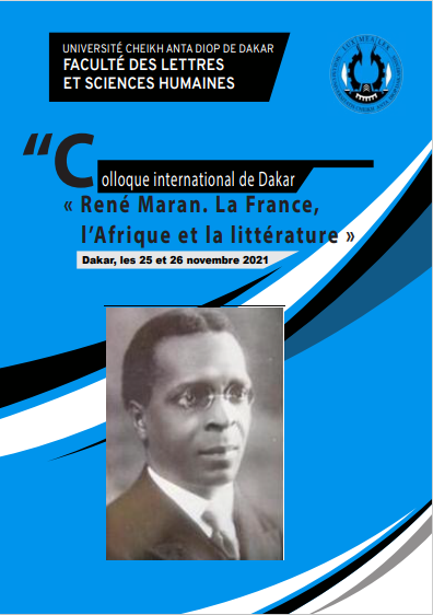 Affiche colloque René Maran Dakar