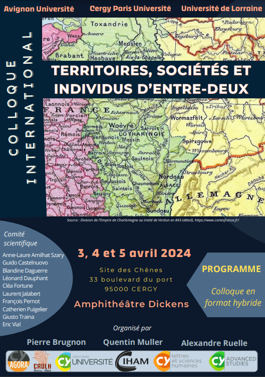 Affiche Territoires, sociétés et individus d'entre-deux