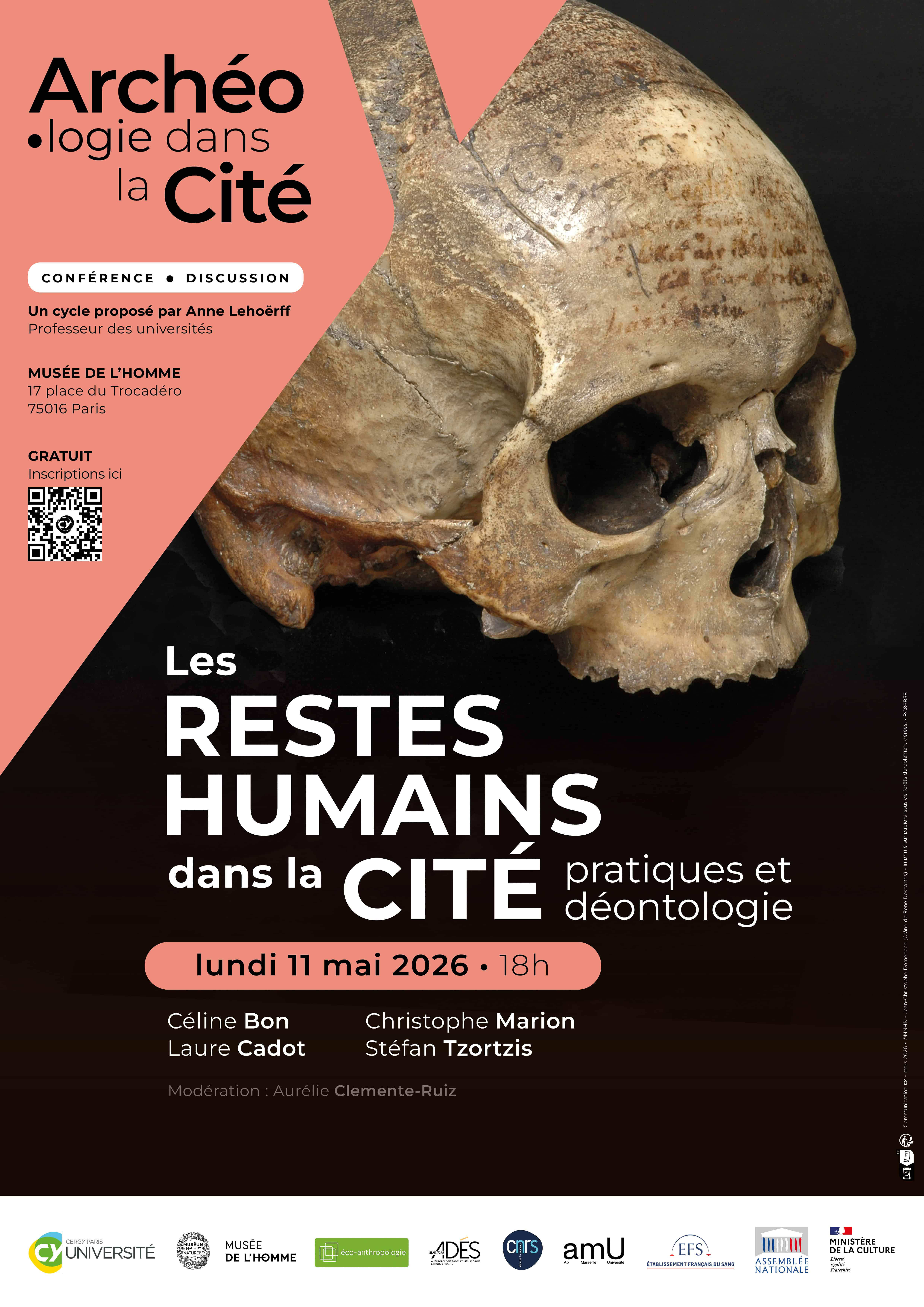 Les restes humains dans la Cité. Pratique et déontologie