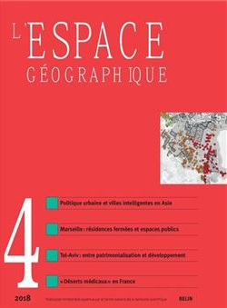 Couverture L'espace géographique - tome 4