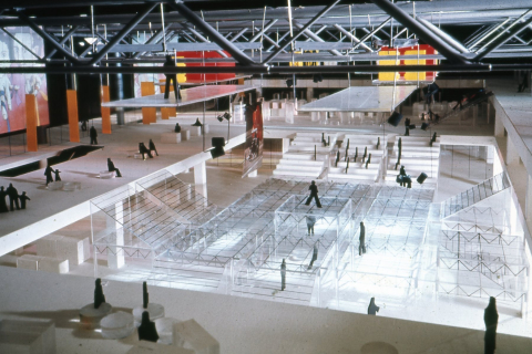 Archives historiques du Politecnico di Milano, archives Renzo Piano, fonds Piano&Rogers 1969-1977 ©Renzo Piano, Richard Rogers (avec l’aimable autorisation de la Fondazione Renzo Piano, Richard Rogers Estates)