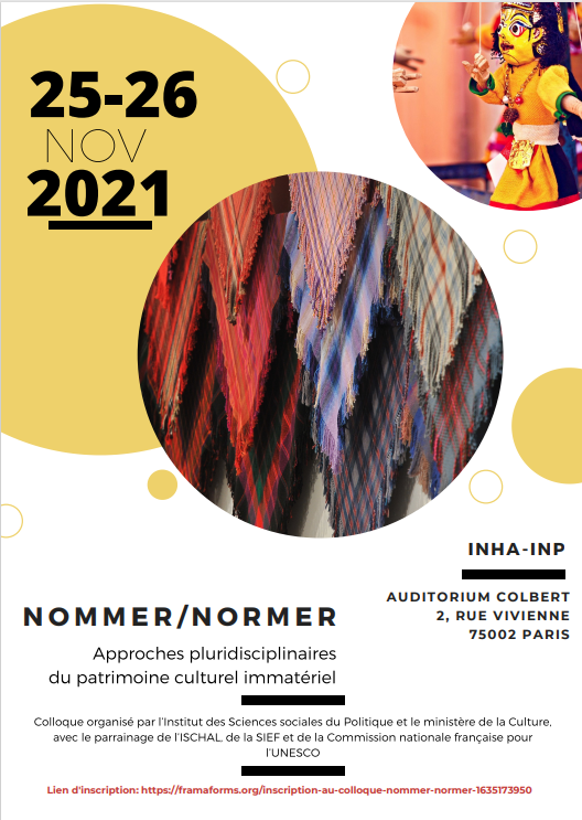 Nommer / normer : approches pluridisciplinaires du patrimoine culturel immatériel