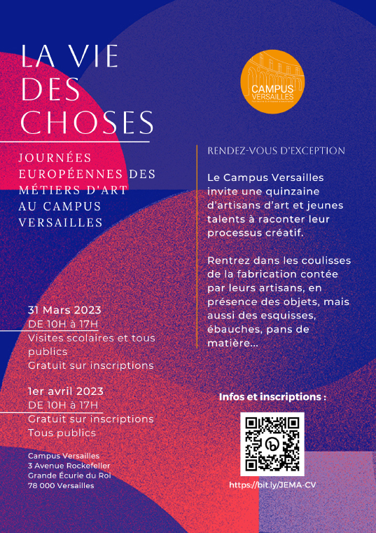Journées Européennes des Métiers d’Art (JEMA) avec le Campus Versailles