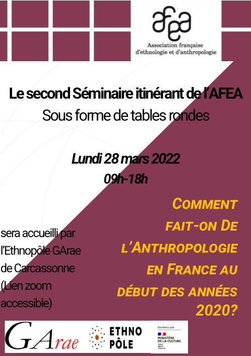 Séminaire itinérant de l'AFEA au GAræ