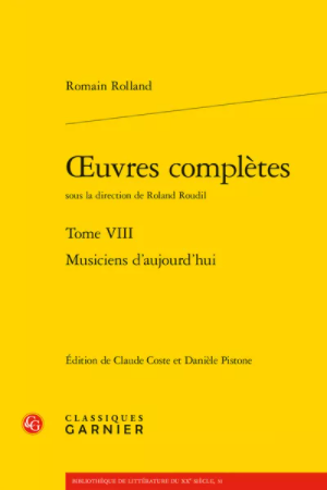 Interview de Claude Coste sur son édition de Romain Rolland - France Musique