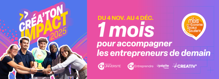 Créa’Ton Impact 2025, un mois pour révéler les entrepreneurs durables de CY Alliance