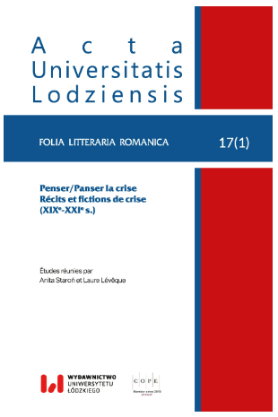 L'écriture en crise pour un pays en crise. 