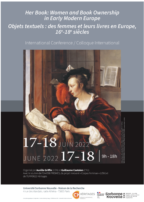 Objets textuels : des femmes et leurs livres en Europe, 16e-18e siècles 