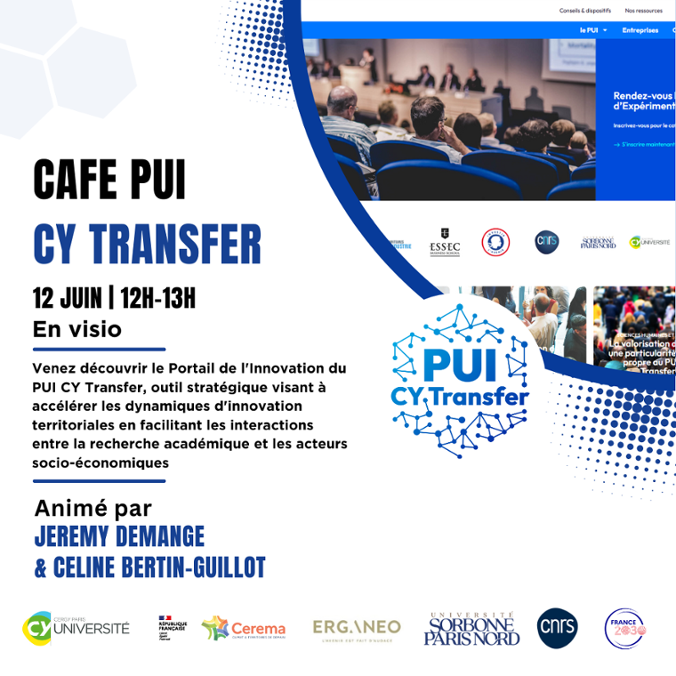 Café PUI CY Transfer, portail de l’innovation
